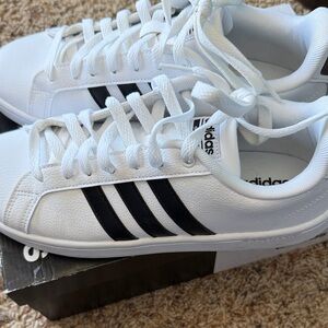 Adidas Womens Classic White and Black Sneakers
